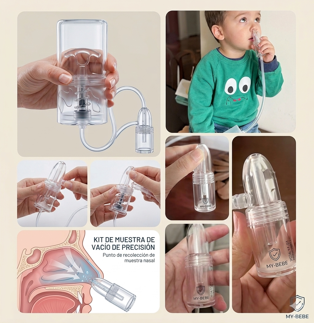 Alivio Nasal al Instante - Aspirador Silencioso para Bebé