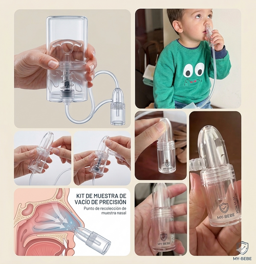 Alivio Nasal al Instante - Aspirador Silencioso para Bebé